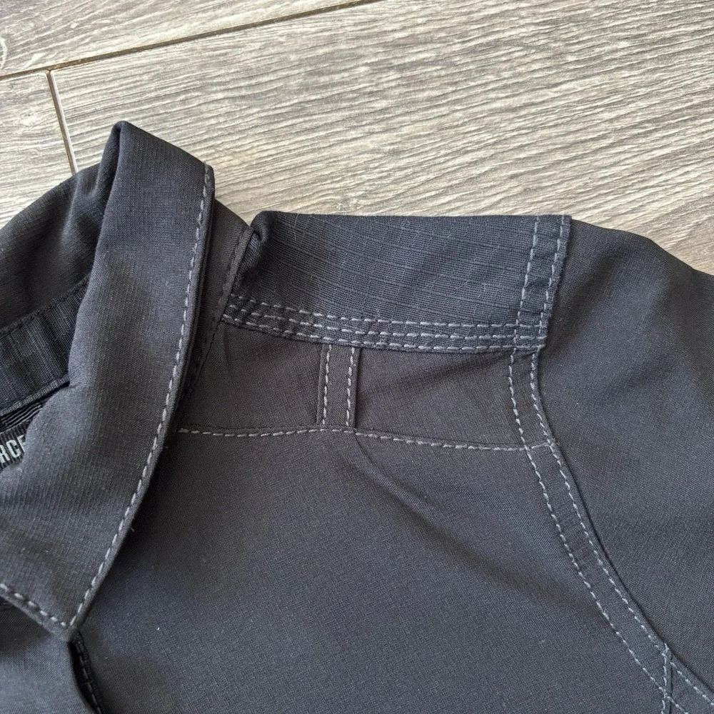 Carhartt Scrub Shirt Womens Small Force Crossflex‎ Convertible Sleeve Healthcare - Picture 12 of 16